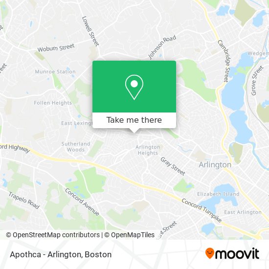 Apothca - Arlington map