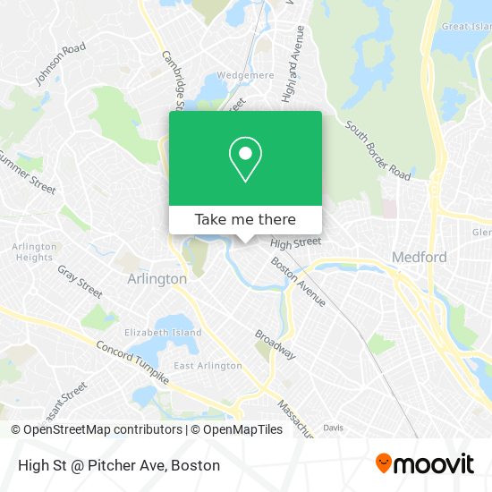 Mapa de High St @ Pitcher Ave