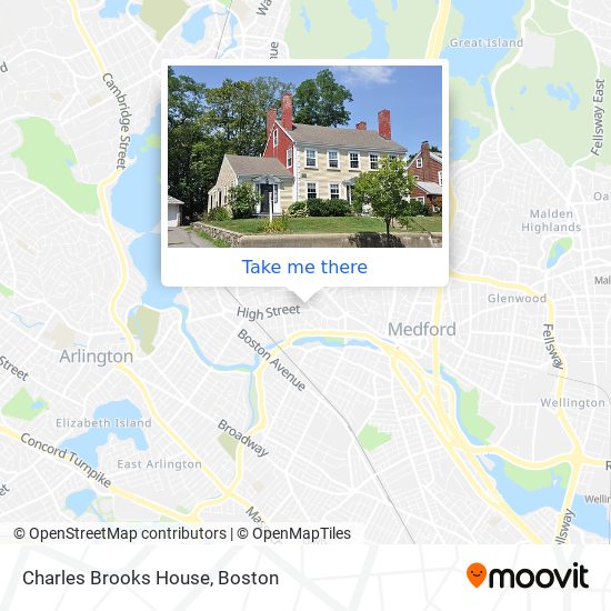 Mapa de Charles Brooks House