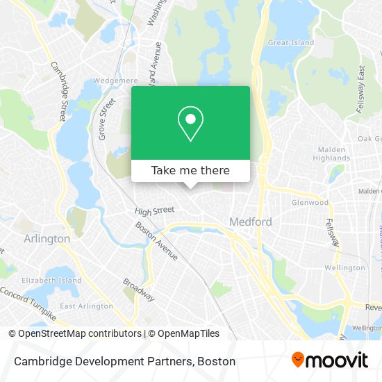 Mapa de Cambridge Development Partners