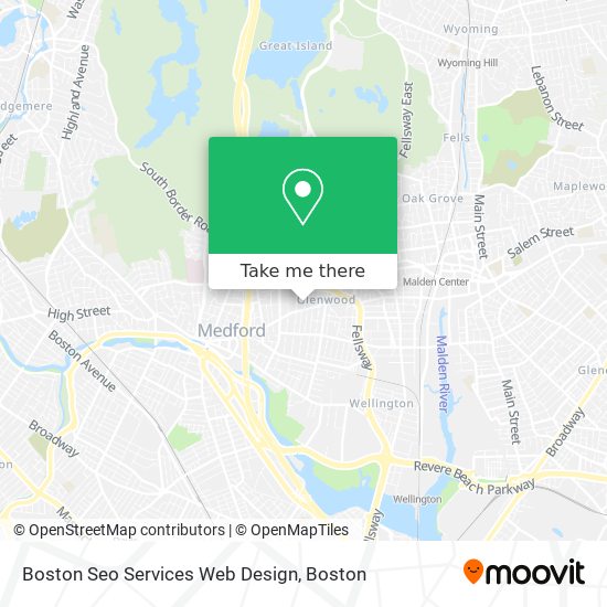 Boston Seo Services Web Design map
