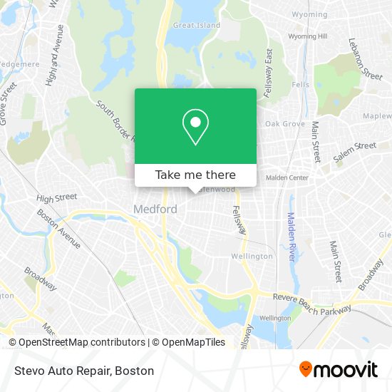 Mapa de Stevo Auto Repair