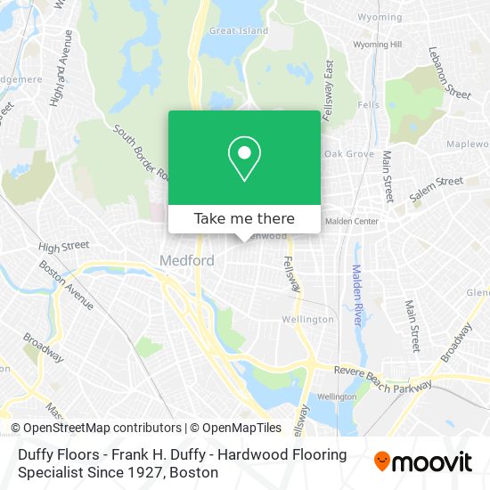 Mapa de Duffy Floors - Frank H. Duffy - Hardwood Flooring Specialist Since 1927