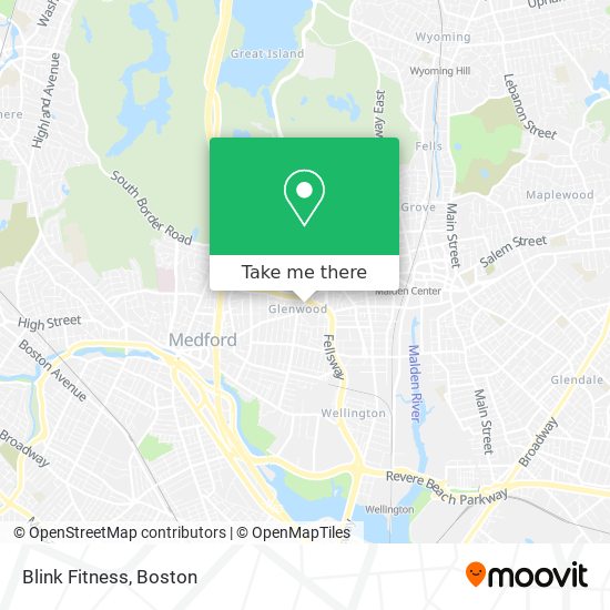 Blink Fitness map