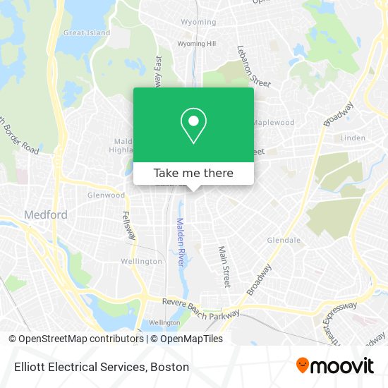 Elliott Electrical Services map