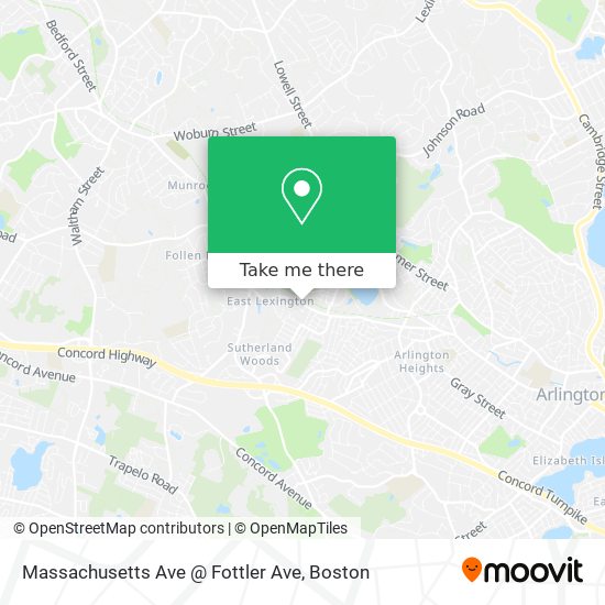 Mapa de Massachusetts Ave @ Fottler Ave