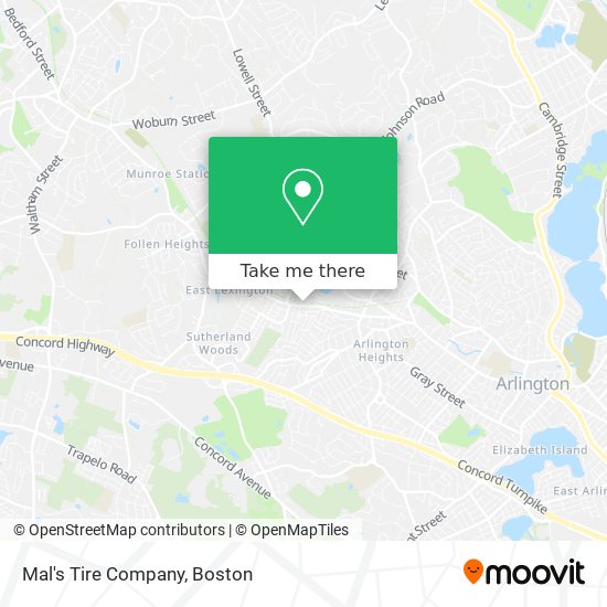 Mal's Tire Company map