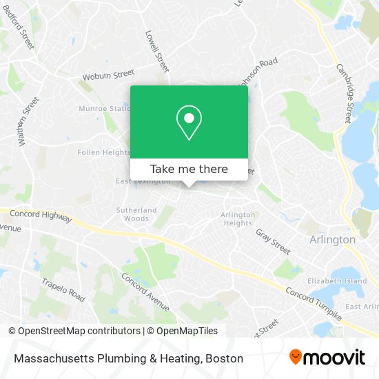 Mapa de Massachusetts Plumbing & Heating