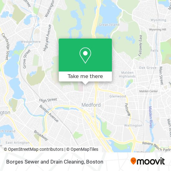 Borges Sewer and Drain Cleaning map