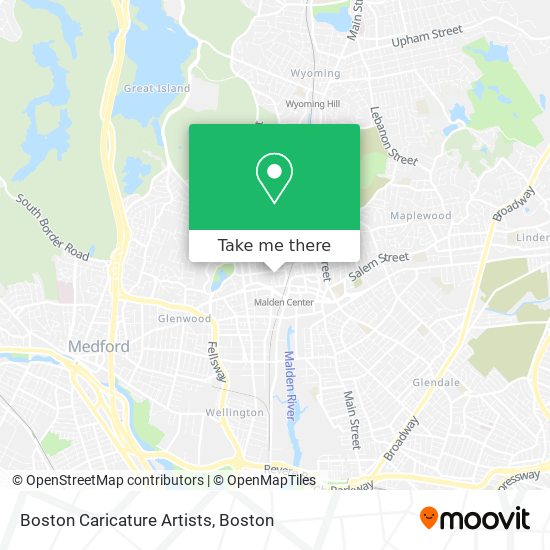 Boston Caricature Artists map