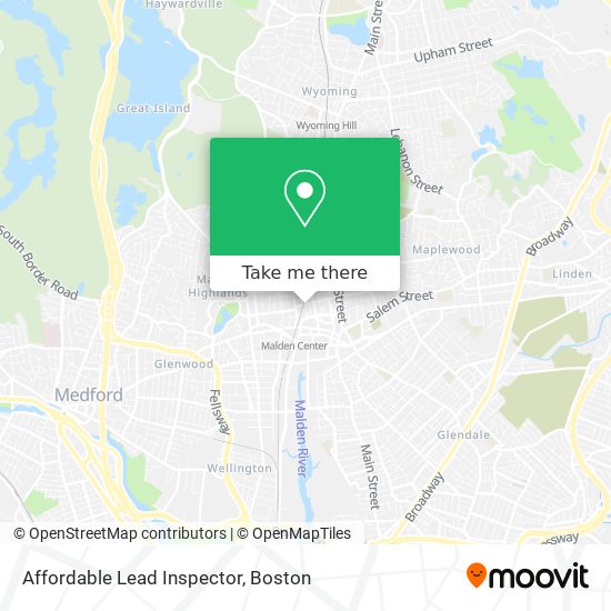 Mapa de Affordable Lead Inspector