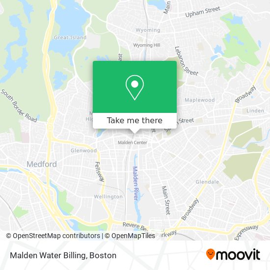 Malden Water Billing map