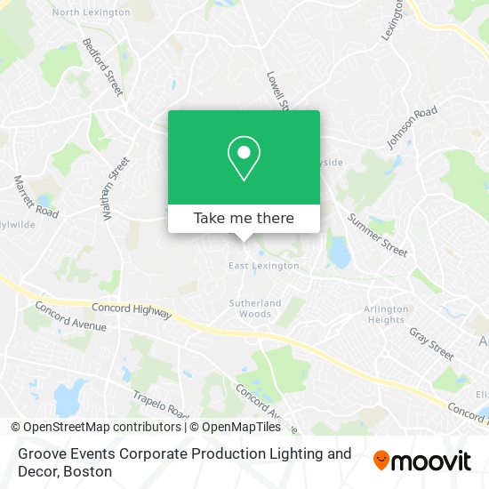 Groove Events Corporate Production Lighting and Decor map