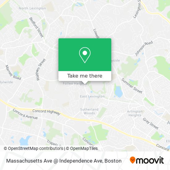 Mapa de Massachusetts Ave @ Independence Ave