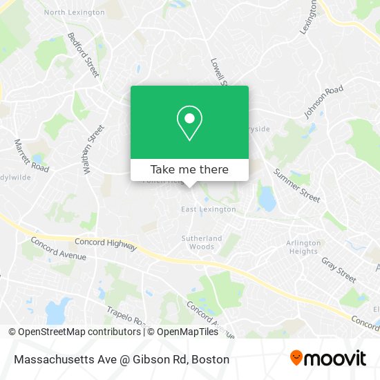 Massachusetts Ave @ Gibson Rd map