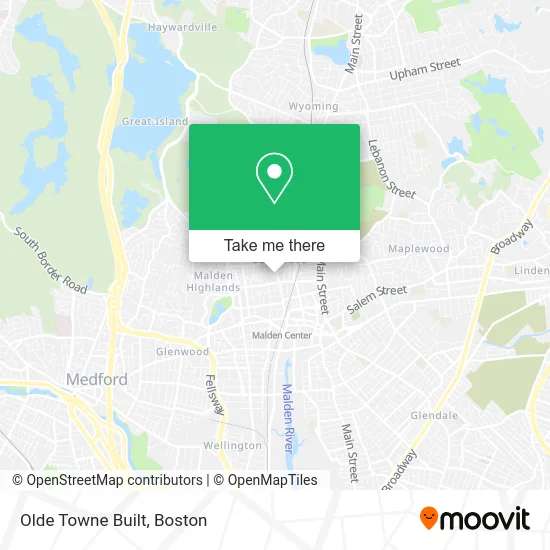 Olde Towne Built map