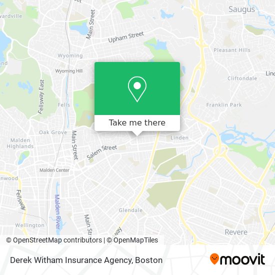 Mapa de Derek Witham Insurance Agency