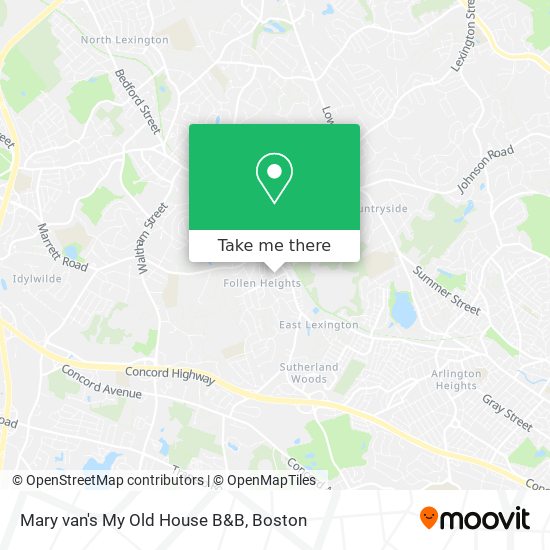 Mapa de Mary van's My Old House B&B