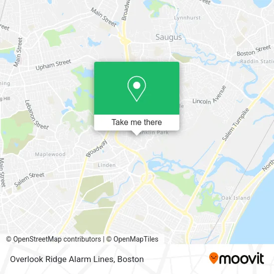 Mapa de Overlook Ridge Alarm Lines