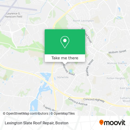 Lexington Slate Roof Repair map