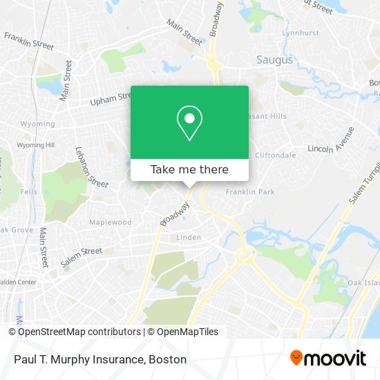 Paul T. Murphy Insurance map