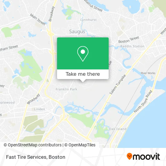 Fast Tire Services map