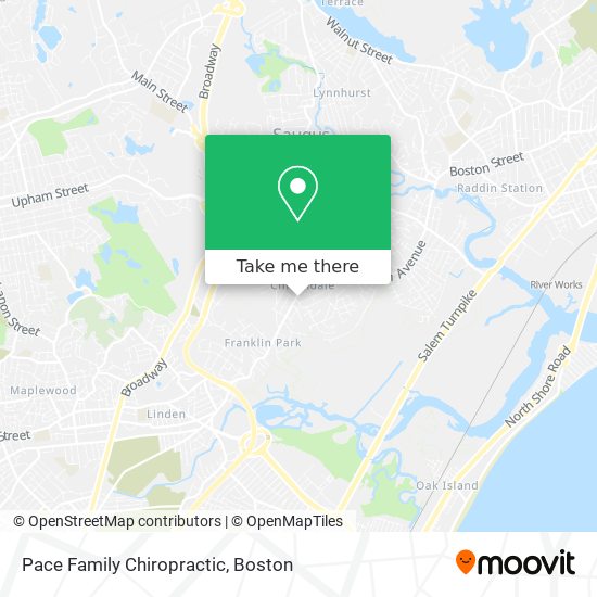 Pace Family Chiropractic map