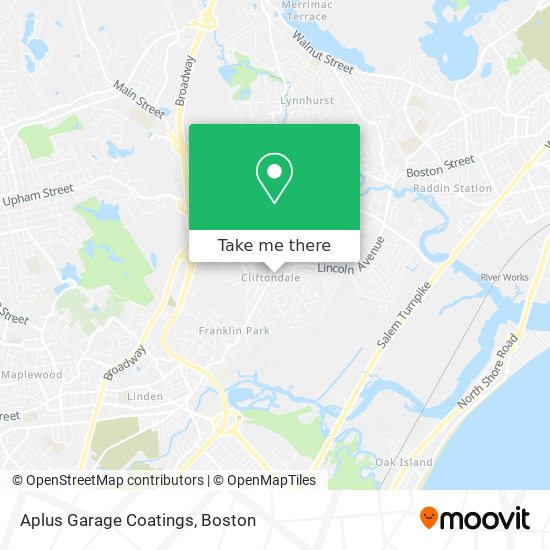 Mapa de Aplus Garage Coatings