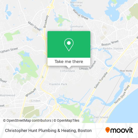 Christopher Hunt Plumbing & Heating map