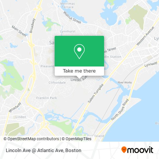 Mapa de Lincoln Ave @ Atlantic Ave