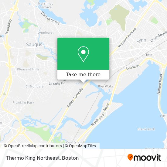 Mapa de Thermo King Northeast