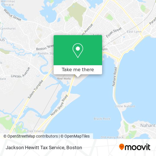 Jackson Hewitt Tax Service map