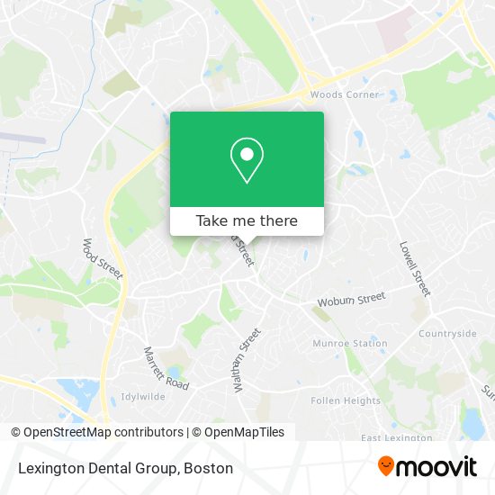 Mapa de Lexington Dental Group