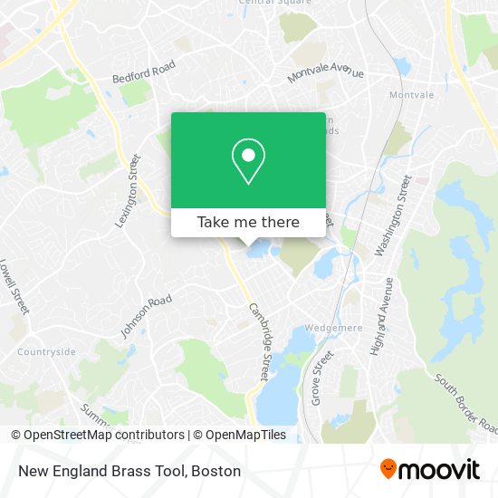 New England Brass Tool map