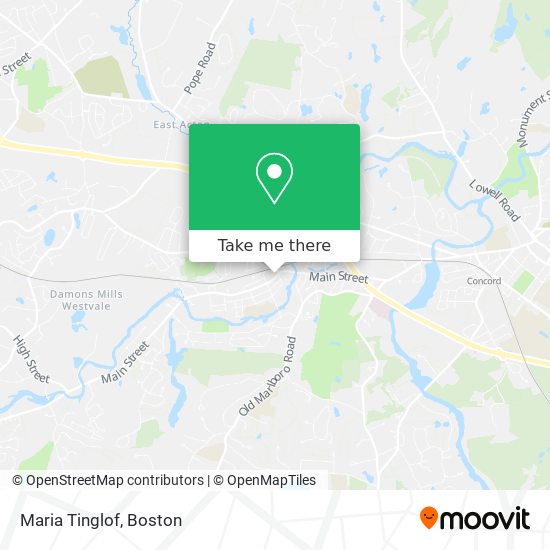 Maria Tinglof map