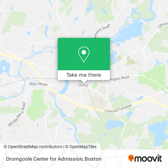 Mapa de Dromgoole Center for Admission