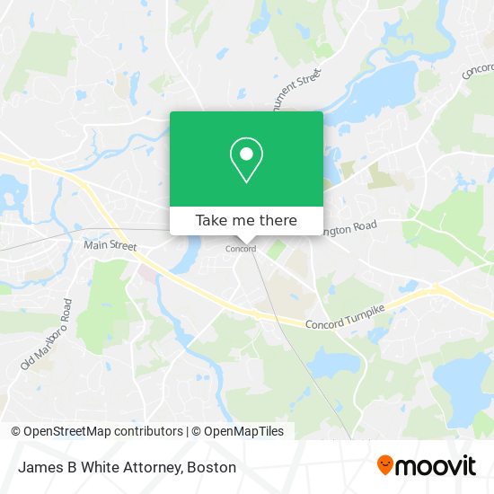 James B White Attorney map