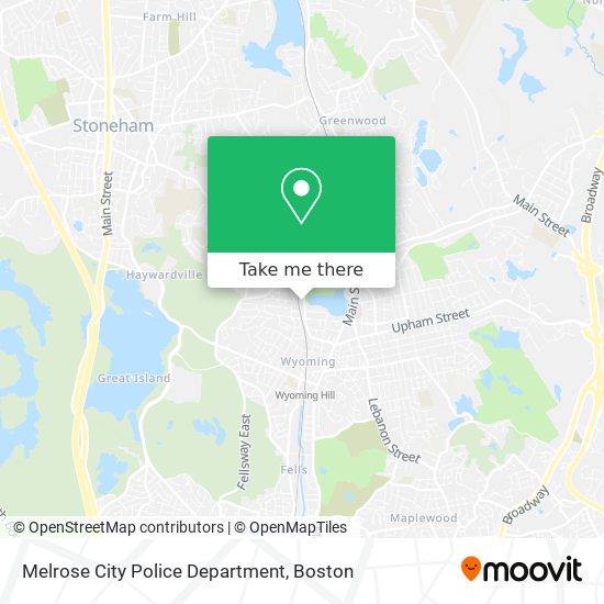 Melrose City Police Department map