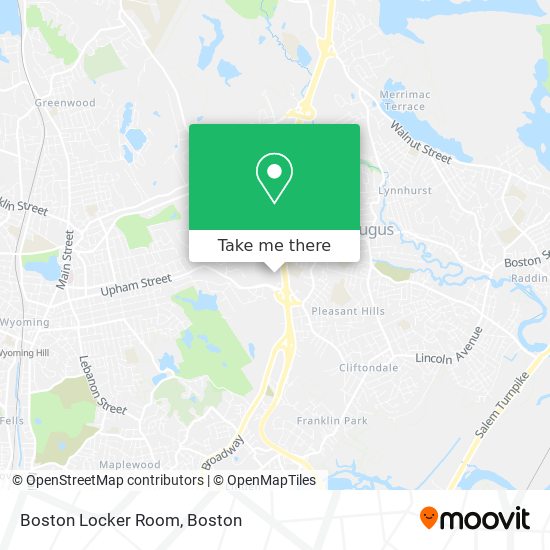 Mapa de Boston Locker Room