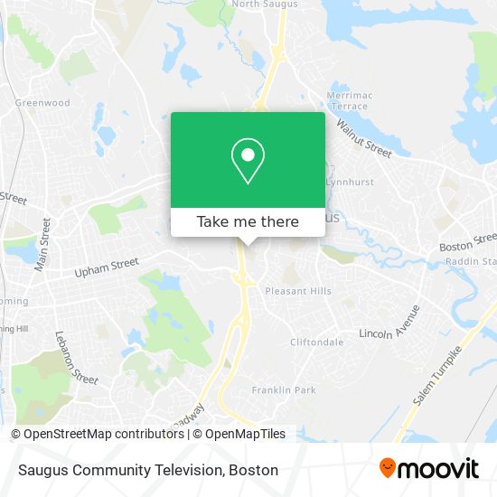 Mapa de Saugus Community Television