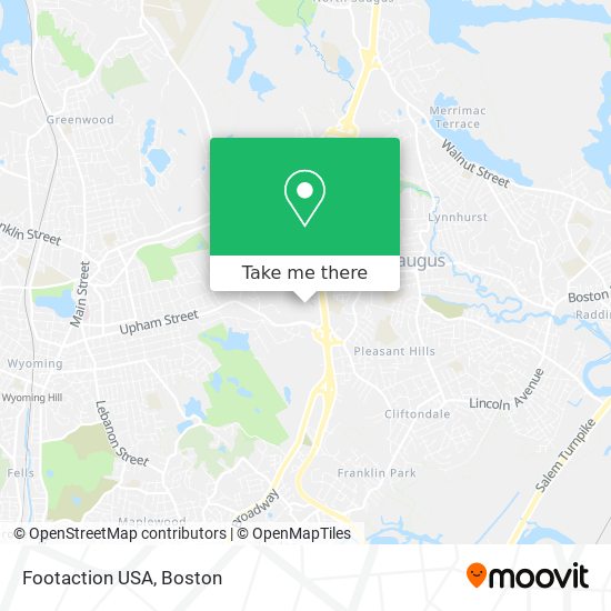 Mapa de Footaction USA