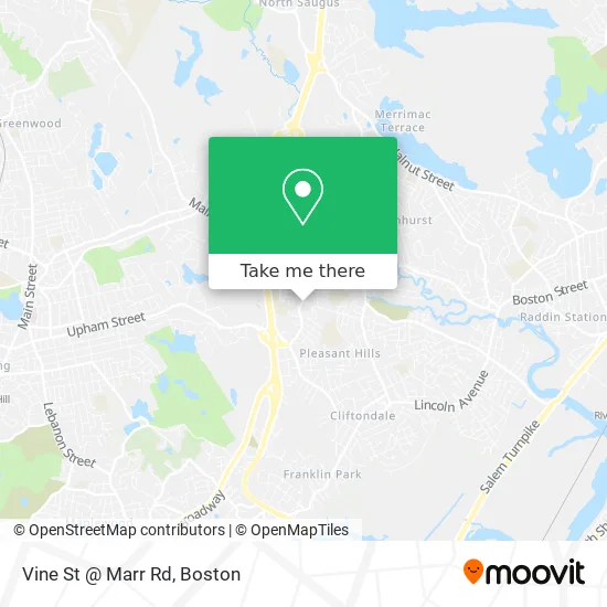 Vine St @ Marr Rd map