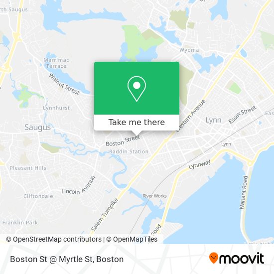 Mapa de Boston St @ Myrtle St