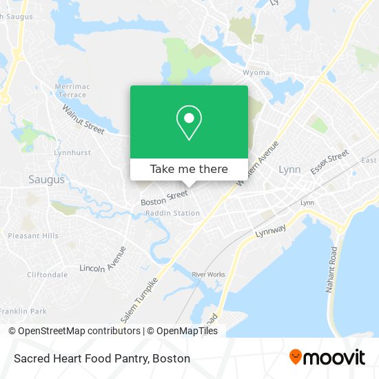 Mapa de Sacred Heart Food Pantry