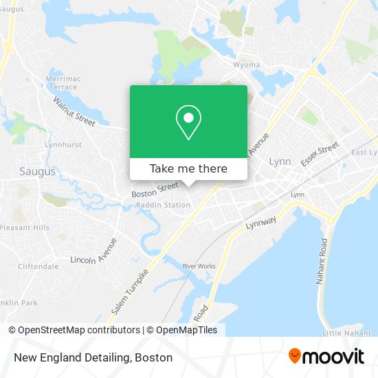 Mapa de New England Detailing