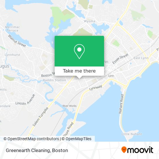 Greenearth Cleaning map