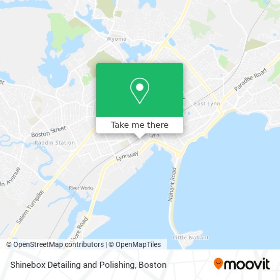 Mapa de Shinebox Detailing and Polishing