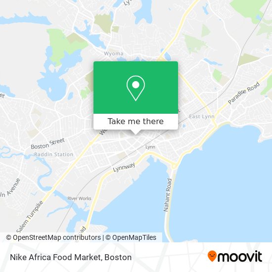 Mapa de Nike Africa Food Market