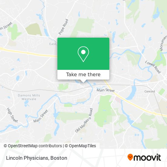 Lincoln Physicians map