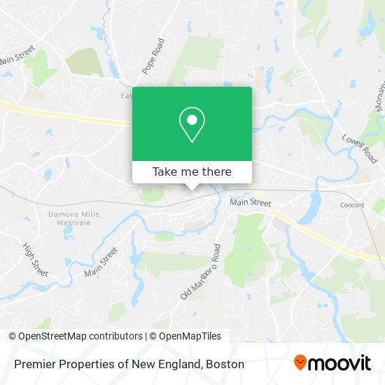 Mapa de Premier Properties of New England